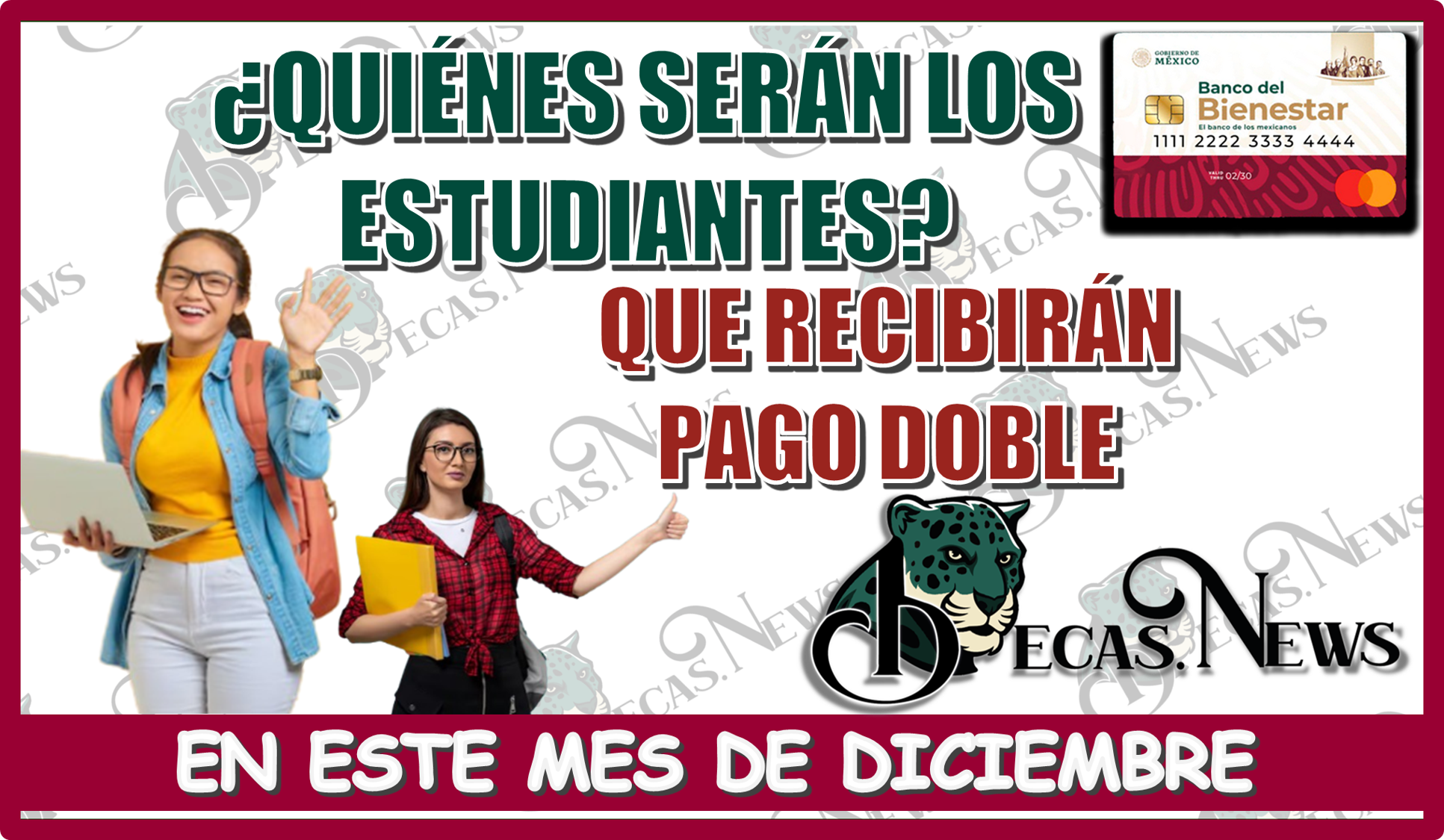 ¿QUIÉNES SERÁN LOS ESTUDIANTES QUÉ RECIBIRÁN PAGO DOBLE PARA ESTE MES DE DICIEMBRE?