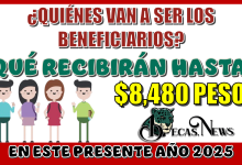 ¿QUIÉNES VAN A SER LOS BENEFICIARIOS QUÉ RECIBIRÁN HASTA $8,480 PESOS EN ESTE PRESENTE 2025?