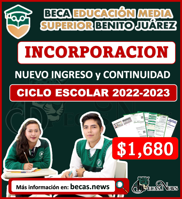 REGISTRO Beca Benito Juarez Nivel Media Superior ¡ATENCION ESTUDIANTE! 🥇【 Junio 2024】