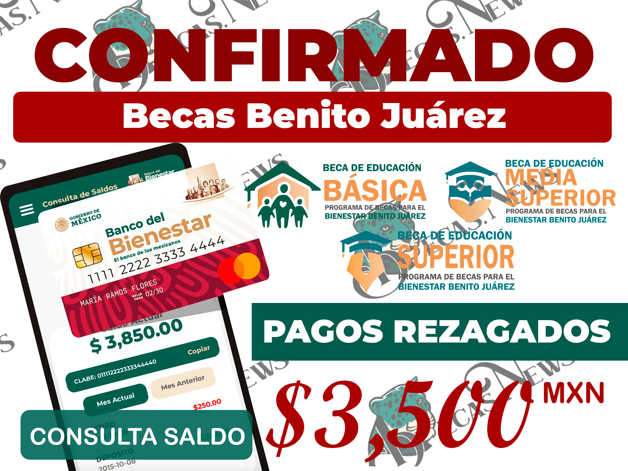 ¡CONFIRMADO!, alumnos beneficiarios estarán recibiendo pagos en los próximos días de AGOSTO: Becas Benito Juárez