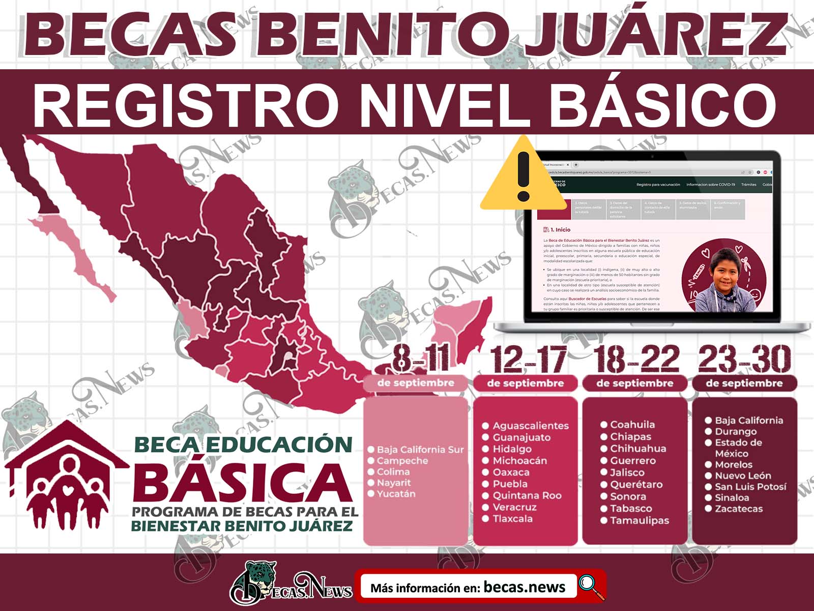 Registro Becas Benito Juárez Comunicado Oficial del 8 al 30 de septiembre ¡Realiza la CSI y CU!