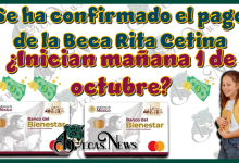 Se ha confirmado el pago de la Beca Rita Cetina | ¿Inician mañana 1 de octubre?