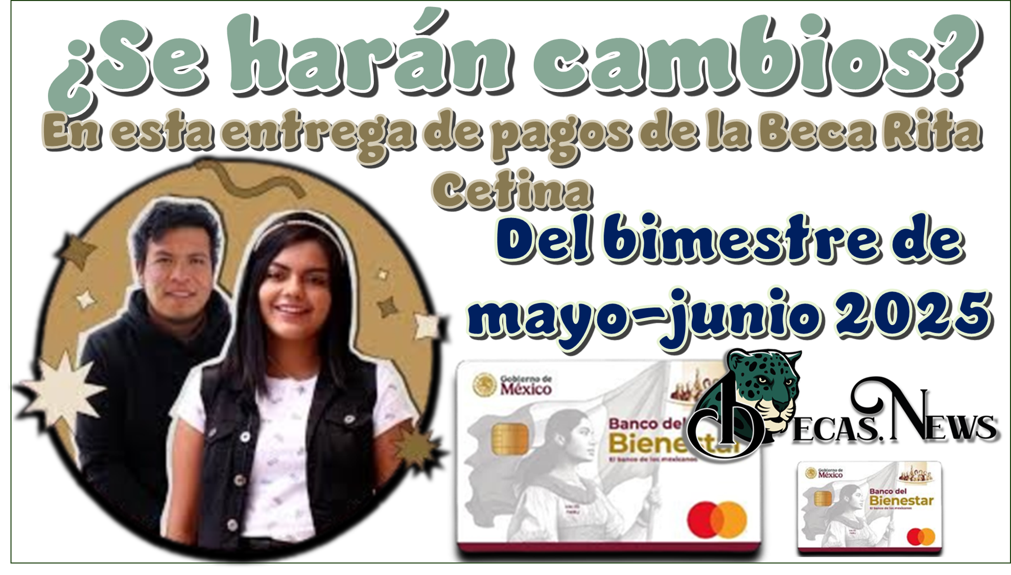 ¿Se harán cambios en esta entrega de pagos de la Beca Rita Cetina del bimestre de mayo-junio 2025?