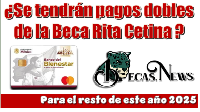Se tendrán pagos dobles de la Beca Rita Cetina para el resto de este año 2025