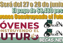 ¿Será el 27 o 28 de junio el pago de $8,480 pesos? | Jóvenes Construyendo el Futuro