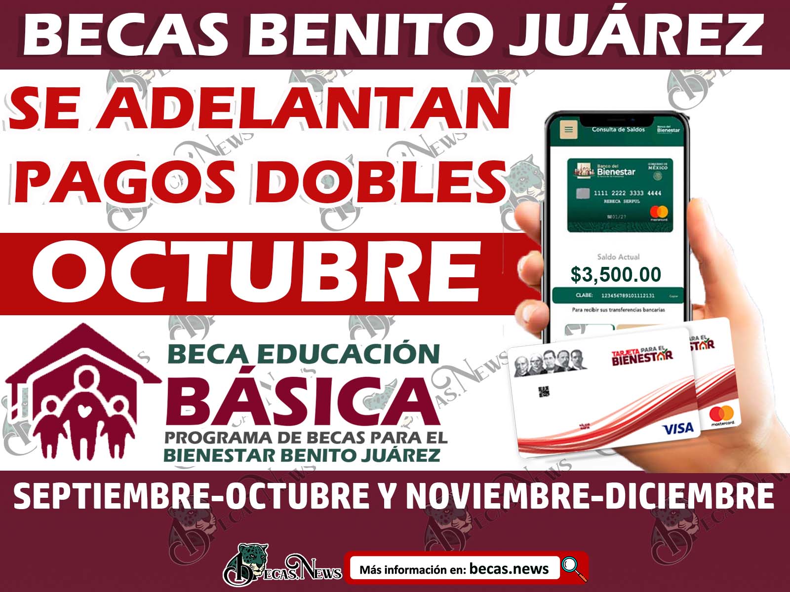 Si aun recibes tu pago por medio de las Sede Operativas Temporales ¡A partir de este día Recibirás tu Beca Benito Juárez!