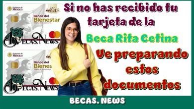 Si no has recibido tu tarjeta de la Beca Rita Cetina, ve preparando estos documentos