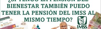 ¿Si tengo la Pensión del Bienestar también puedo tener la Pensión del IMSS al mismo tiempo?