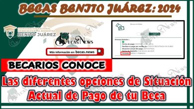 Becas Benito Juárez 2024 | Estas son las diversas opciones de Situación Actual de Pago de tu Beca