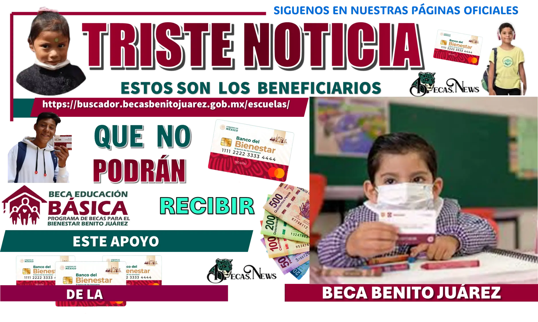 TRISTE NOTICIA ESTOS SON LOS ESTUDIANTES QUE NO PODRÁN RECIBIR ESTE APOYO DE LA BECA BENITO JUÁREZ 