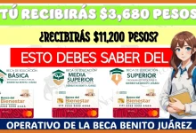 ¿TÚ RECIBIRÁS $3,680? ¿RECIBIRÁS $11,200 PESOS?...ESTO DEBES SABER DEL OPERATIVO DE PAGO DE LA BECA BENITO JUÁREZ