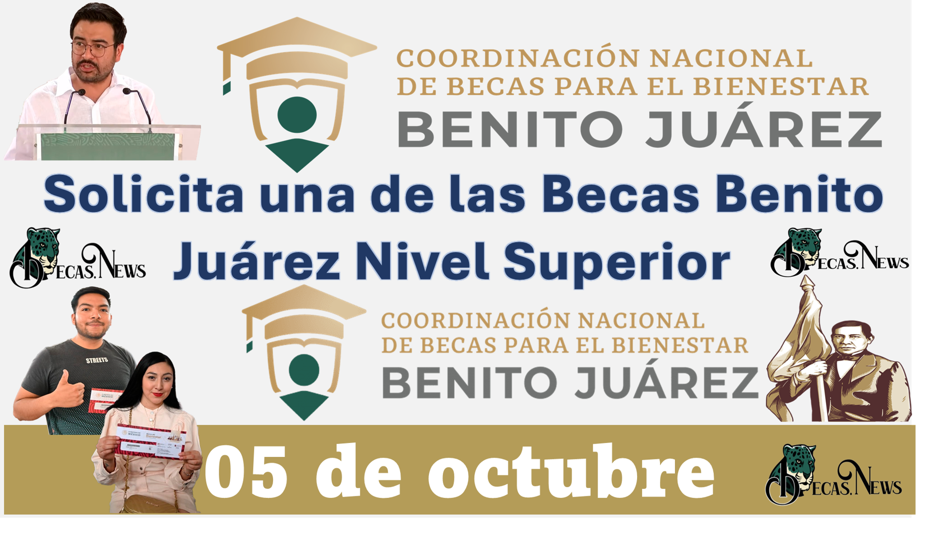 Tienes hasta el 5 de octubre para poder solicitar una de las Becas Benito Juárez Nivel Superior 