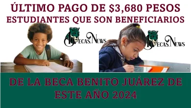 ÚLTIMO PAGO DE $3,680 PESOS | ESTUDIANTES QUE SON BENEFICIARIOS DE LA BECA BENITO JUÁREZ DE ESTE AÑO 2024 
