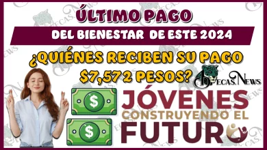 ÚLTIMO PAGO DEL BIENESTAR DE ESTE 2024 | ¿QUIÉNES RECIBEN $7,572 PESOS? 