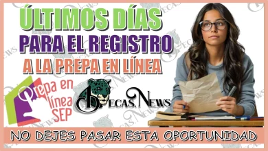 ÚLTIMOS DÍAS PARA EL REGISTRO A LA PREPA EN LÍNEA… NO DEJES PASAR ESTA OPORTUNIDAD 