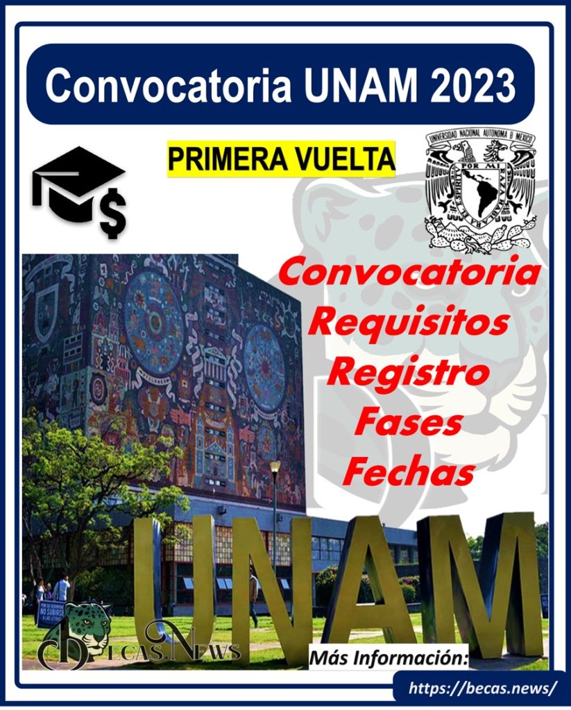 Convocatoria UNAM 2023: primera vuelta