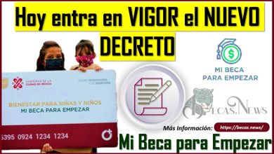 Hoy entra en VIGOR el NUEVO DECRETO para la Beca Bienestar para niñas y niños