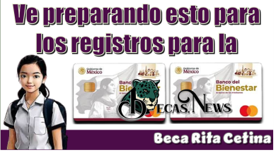 Ve preparando esto para los registros para la Beca Rita Cetina