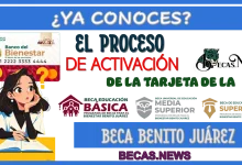 ¿YA CONOCES EL PROCESO DE ACTIVACIÓN DE LA TARJETA DE LA BECA BENITO JUÁREZ? 