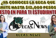 ¿YA CONOCES LA BECA QUE EMITE HASTA $12,000 PESOS?...ESTO ES PARA TI ESTUDIANTE