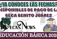 ¿YA CONOCES LAS FECHAS DISPONIBLES DE PAGO DE LA BECA BENITO JUÁREZ DE LA EDUCACIÓN BÁSICA DEL 2025?