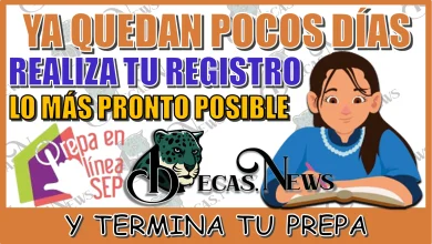 YA QUEDAN POCOS DÍAS… REALIZA TU REGISTRO LO MÁS PRONTO POSIBLE Y TERMINA TU PREPA