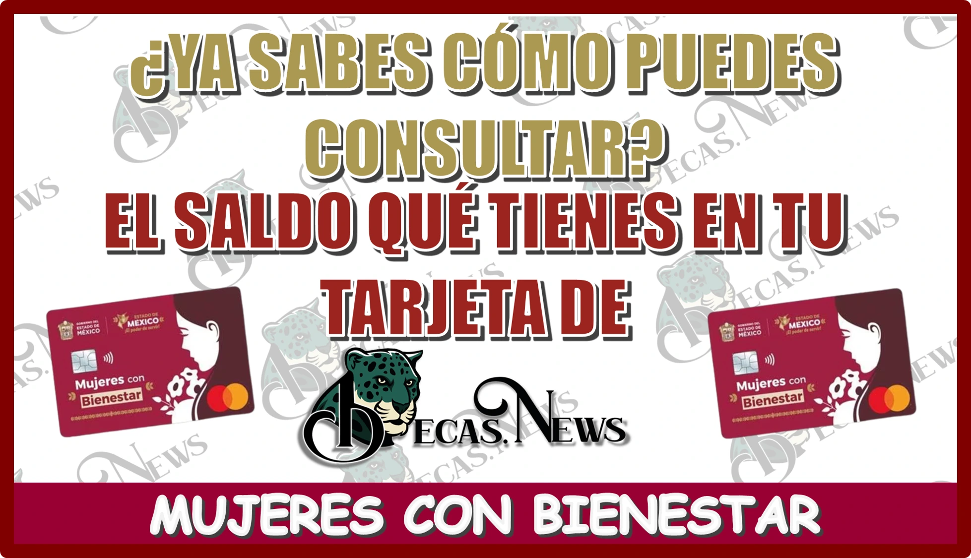 ¿YA SABES CÓMO PUEDES CONSULTAR EL SALDO QUÉ TIENES EN TU TARJETA DE MUJERES CON BIENESTAR?