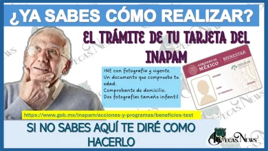 ¿YA SABES CÓMO REALIZAR EL TRÁMITE DE TU TARJETA DEL INAPAM?, SI NO SABES AQUÍ TE DIRÉ COMO HACERLO 