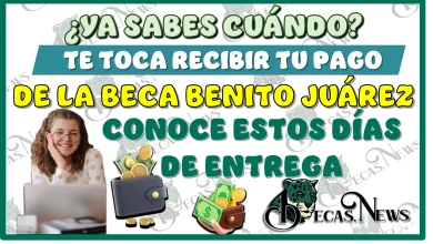 ¿YA SABES CUÁNDO TE TOCA RECIBIR TU PAGO DE LA BECA BENITO JUÁREZ?… CONOCE ESTOS DÍAS DE ENTREGA 