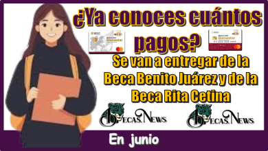 ¿Ya conoces cuántos pagos se van a entregar de la Beca Benito Juárez y de la Beca Rita Cetina en junio?