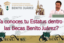 ¿Ya conoces tu Estatus dentro de las Becas Benito Juárez? 