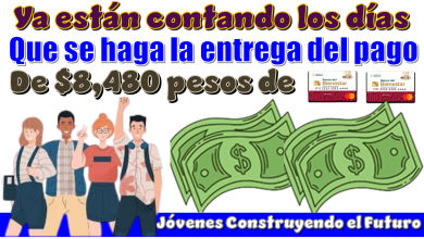Ya están contando los días para que se haga la entrega del pago de $8,480 pesos de Jóvenes Construyendo el Futuro