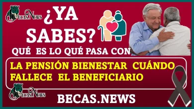 ¿Ya sabes qué es lo qué pasa con la pensión bienestar cuando fallece el beneficiario de este apoyo?