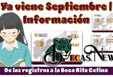 Ya viene Septiembre | Información de los registros a la Beca Rita Cetina
