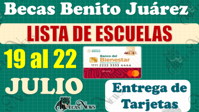 👀🚨 Consulta LISTA de escuelas que recibirán Tarjeta del Bienestar del 19 al 22 de JULIO|Becas Benito Juárez 🚨🥳