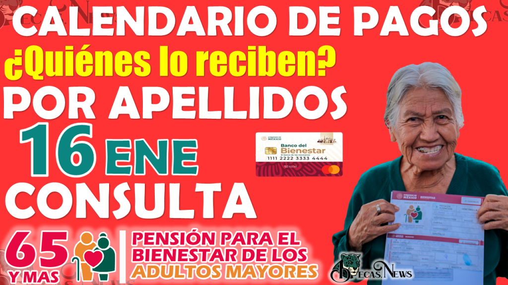 Pensión Bienestar 2024 | Estos beneficiarios reciben su apoyo de $6 mil Pesos el día martes 16 de Enero 