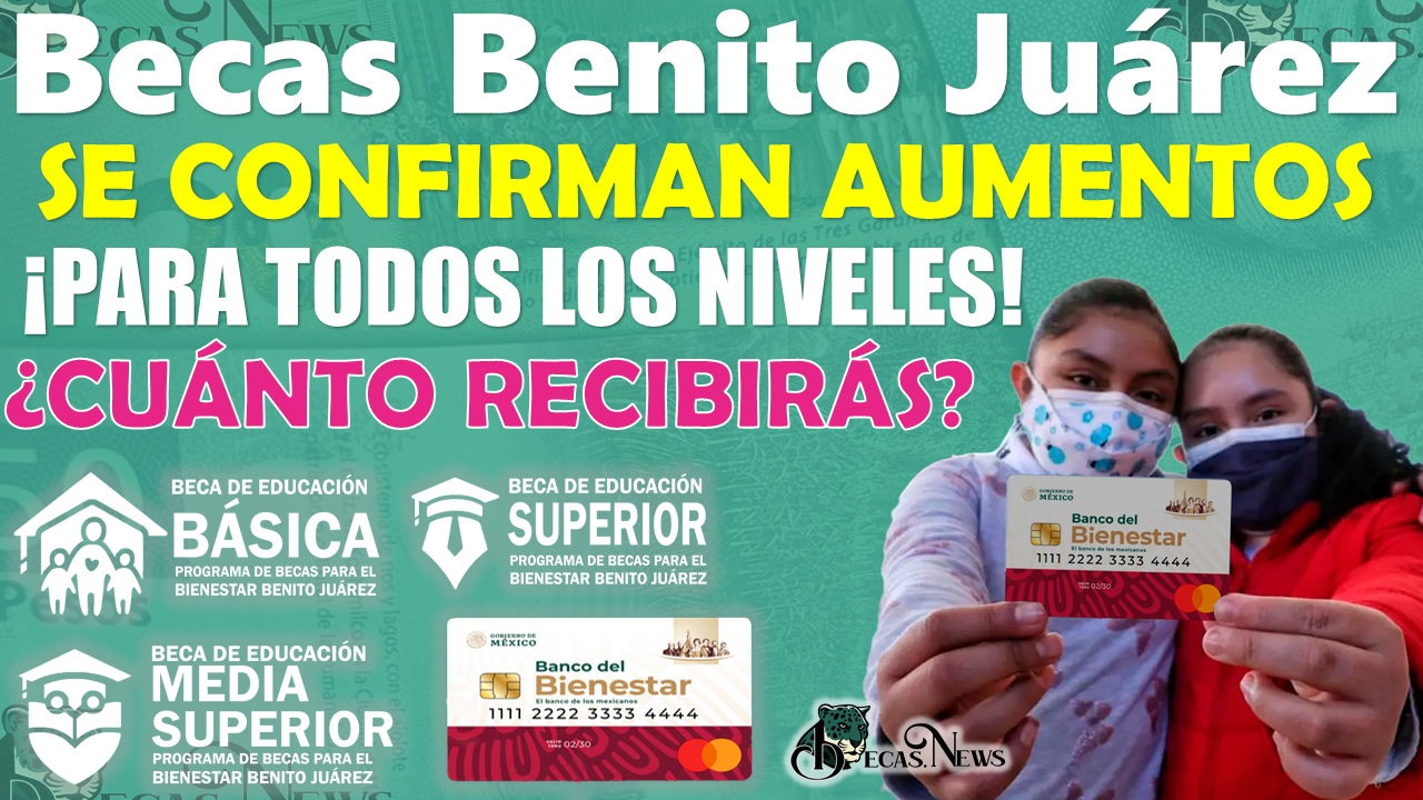 Muy buenas noticias para los Beneficiarios de las Becas Benito Juárez | ¡SE CONFIRMA AUMENTOS PARA TODOS LOS NIVELES EDUCATIVOS EN ESTE 2024!
