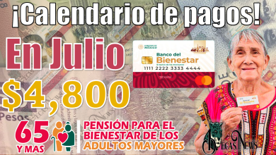 🥳🤑 ¡Atención Adulto Mayor! Así es como queda el CALENDARIO de PAGOS para Julio|Pensión Bienestar 2023 🚨👀