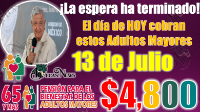 🥳🥳 Adultos Mayores que reciben pago de $4 mil 800 pesos el día de HOY jueves 13 de JULIO|PENSIÓN BIENESTAR 🥳👀 