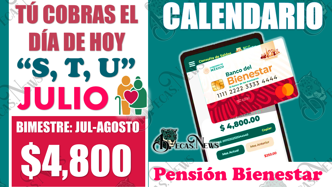 🥳🤑 Estos Adultos Mayores cobran el día de HOY viernes 14 de JULIO pago de $4 mil 800 pesos |Pensión Bienestar 🥳🚨 