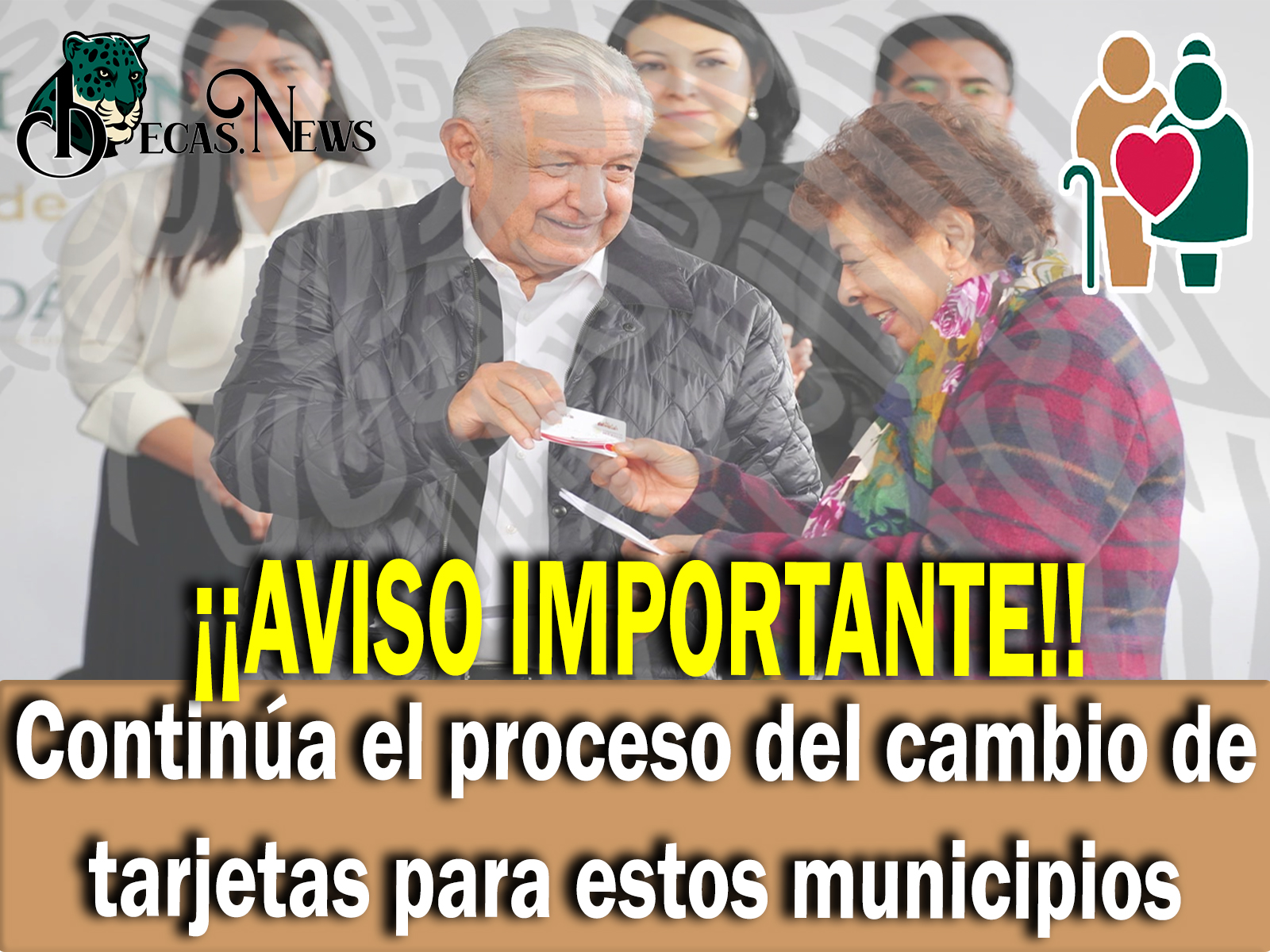 ¡¡AVISO IMPORTANTE!! Continúa el proceso del cambio de tarjetas para estos municipios 