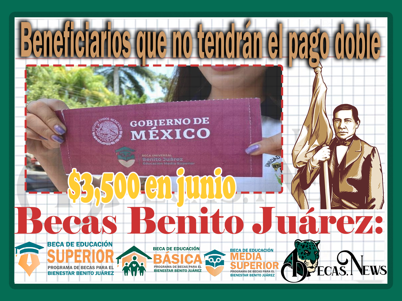 Becas Benito Juárez 2023: Beneficiarios que no tendrán el pago doble de 3,500 en junio 
