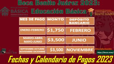Becas Benito Juárez Educación Básica 2023: Calendario de pagos OFICIAL 2023