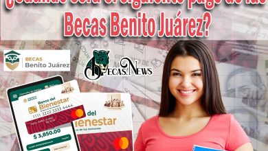 ¿Cuándo será el siguiente pago de las Becas Benito Juárez?