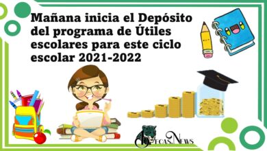 Fecha de depósito del programa de Útiles escolares para este ciclo escolar 2022-2023