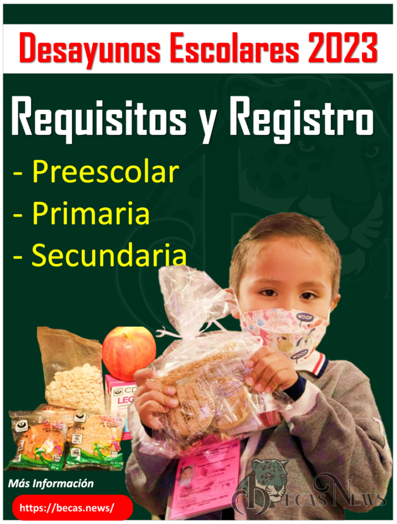 ▷▷ Desayunos Escolares 2023: Requisitos Y Registro ?【 Abril 2023】