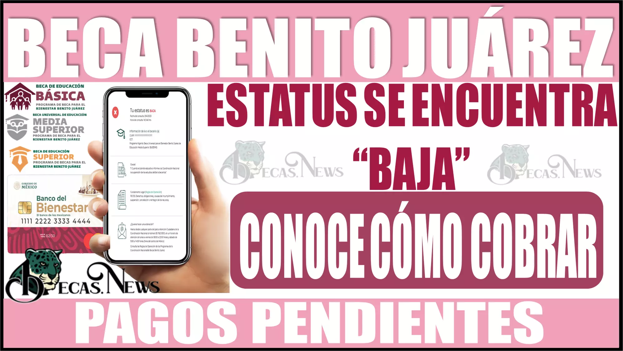 👩‍🎓👨‍🎓🤑💸🚨 Si eres becado de la Beca Benito Juárez y en tu Estatus se encuentra "BAJA", ¿Quieres saber si puedes cobrar tus pagos pendientes? 👩‍🎓👨‍🎓🤑💸🚨