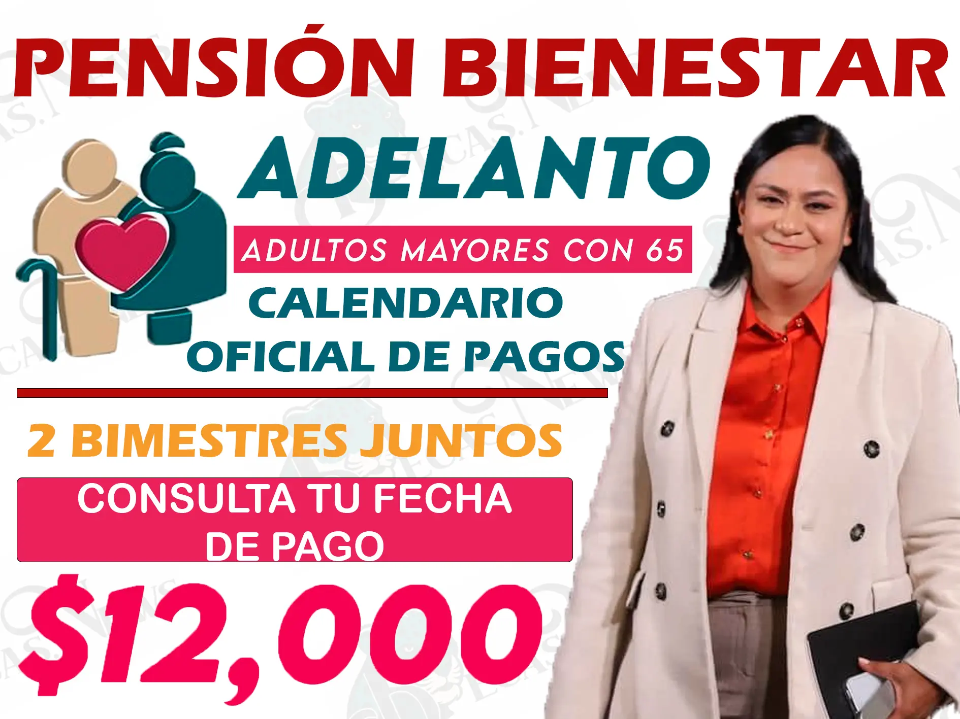 A partir de esta fecha los abuelitos reciben $ 12,000 pesos ¡Consulta tu fecha de pago!