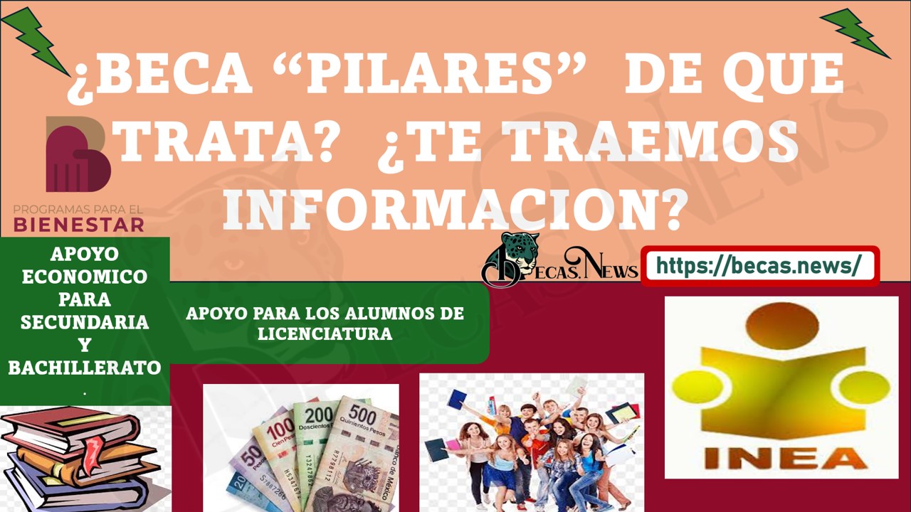 BECA PILARES CONOCE DONDE PUEDES HACER TU REGISTRO ¿YA SABES DE QUÉ TRATA?