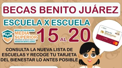 Becas Benito Juárez: Esta es la Lista de escuelas que les corresponde recibir su tarjeta del bienestar del 15 al 20 de enero